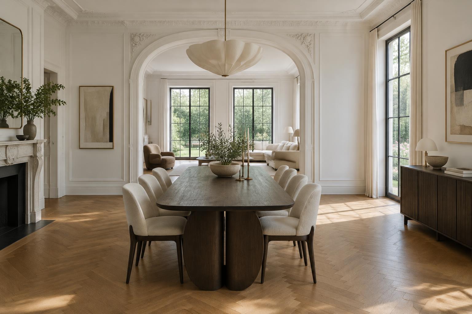 Thoughtfully renovated townhouse interior